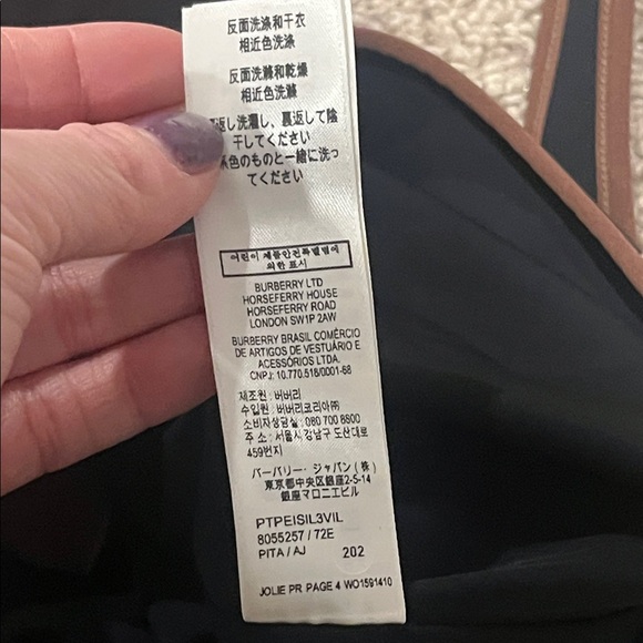 BURBERRY Cleddau Check one piece in Dark Birch/brown NWT - Picture 13 of 16